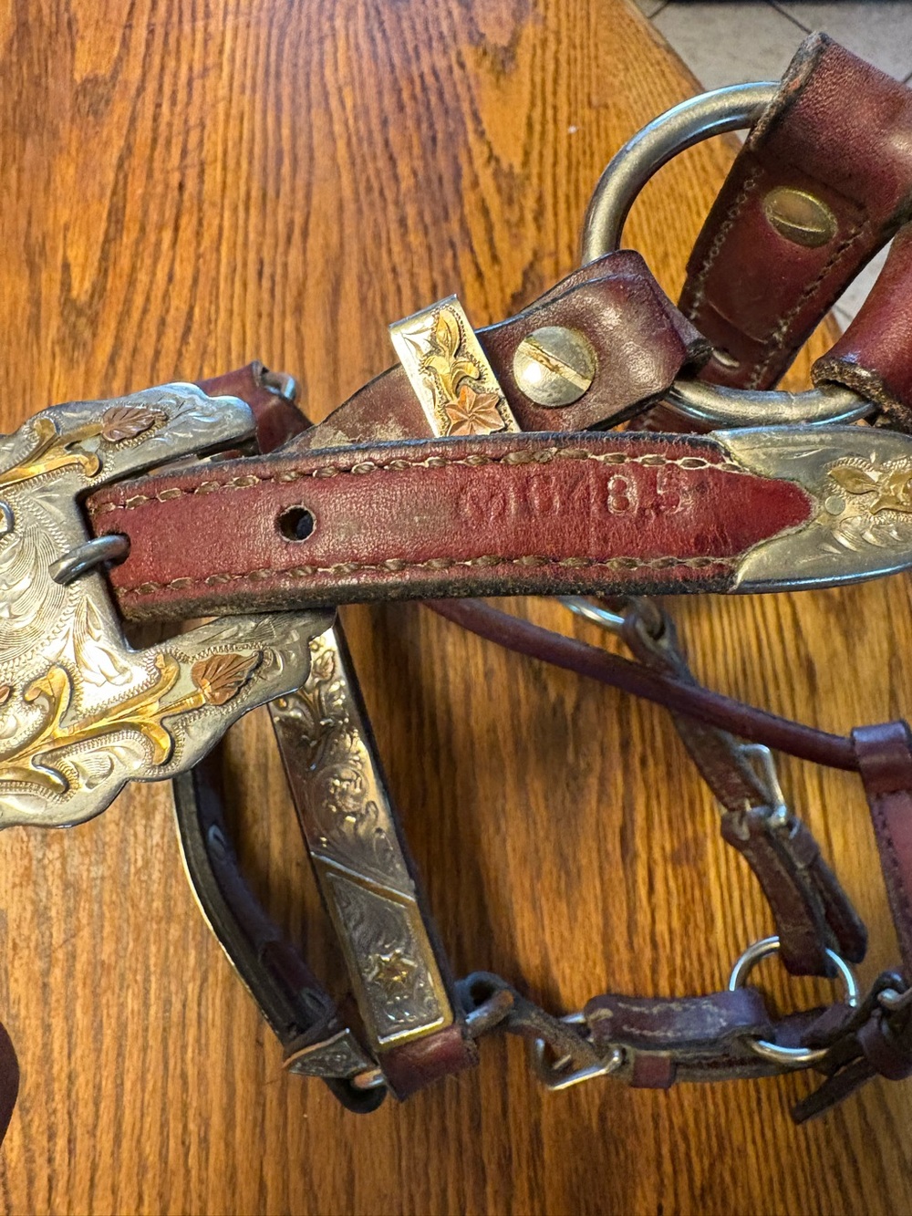 Horse Tack Circle Y Western Silver Show Halter and Lead - Picture 10 of 11